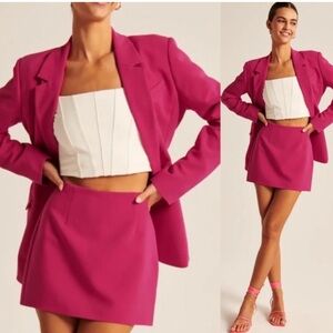 Women’s Hot Pink Single-Breasted Blazer, Size XS